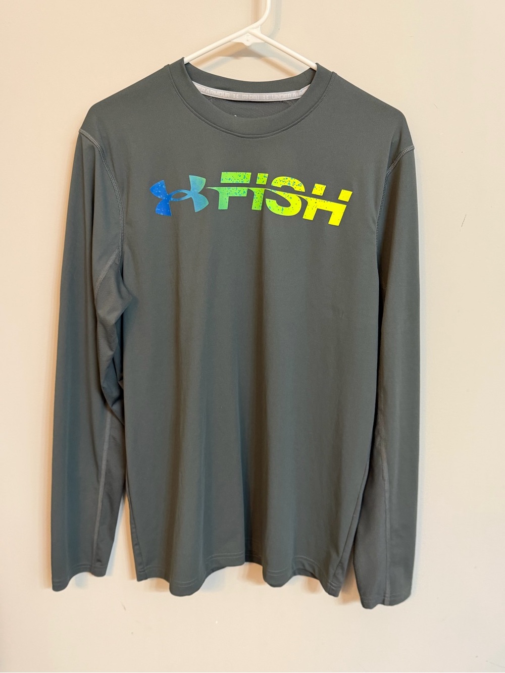 Under Armour Men’s Shirt Black with Neon Green Logo